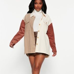 Fashion Nova corduroy shirt